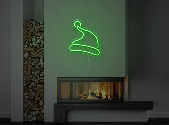 Cappello di Natale - Insegne al neon a LED