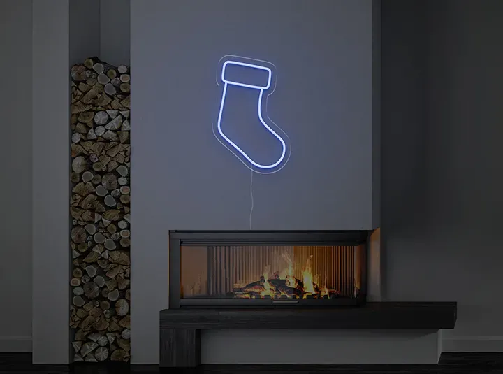 Christmas Sock - LED Neon Sign