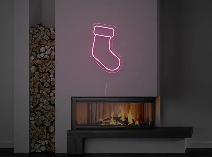 Christmas Sock - LED Neon Sign