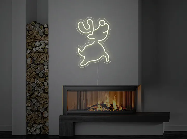 Baby ren - Semn Luminos LED Neon