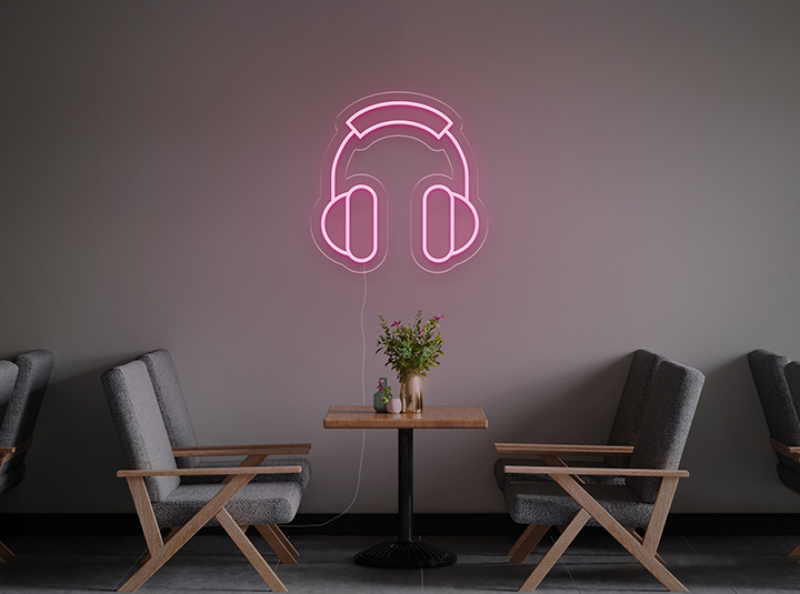 Headphones - LED Neon Sign