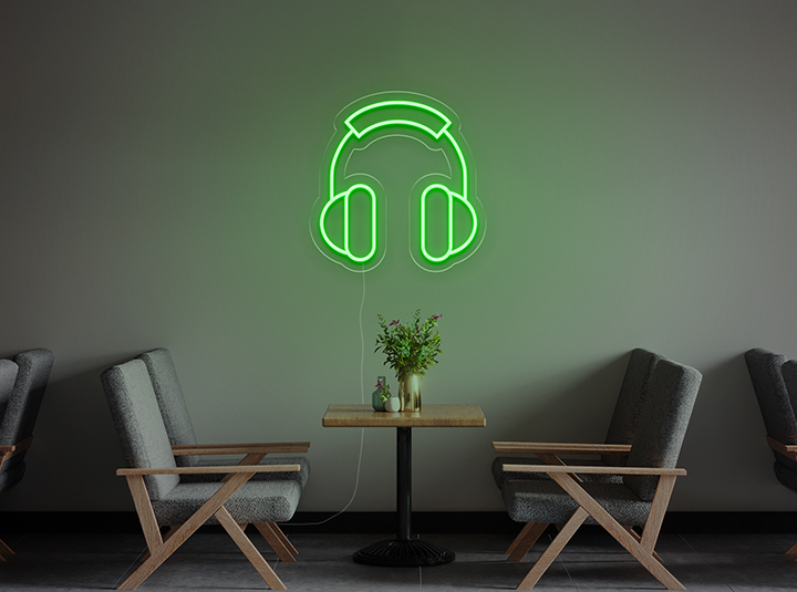 Kopfhörer - Neon LED Schild