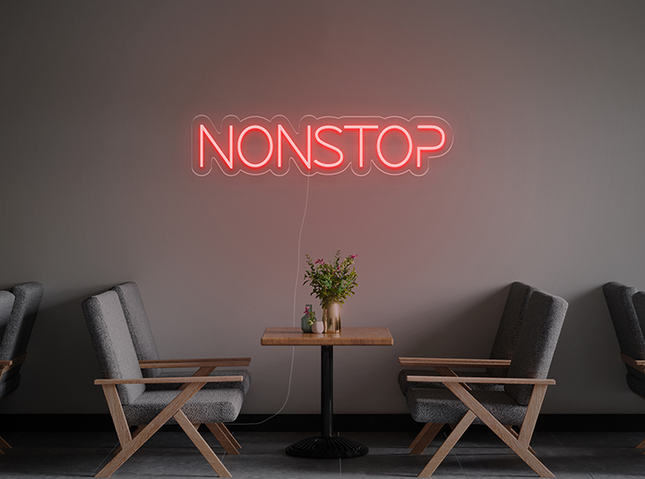 NON STOP - Neon LED Schild