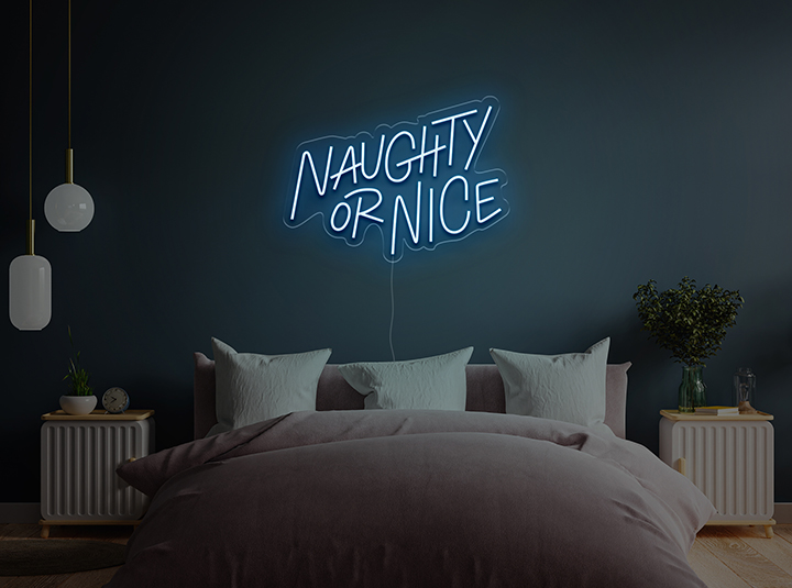 Naughty & Nice - Neon LED Schild