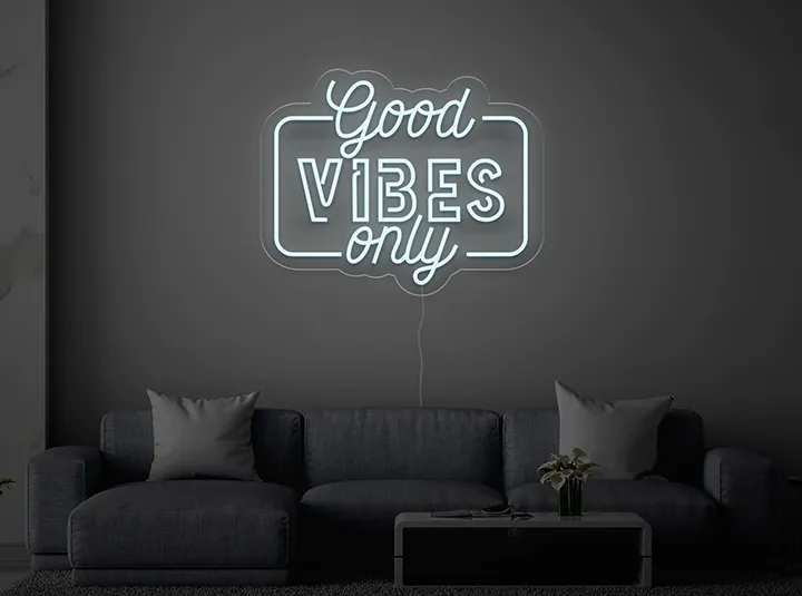Good Vibes - Signe lumineux au néon LED