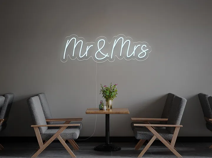 Mr & Mrs - Neon LED Schild