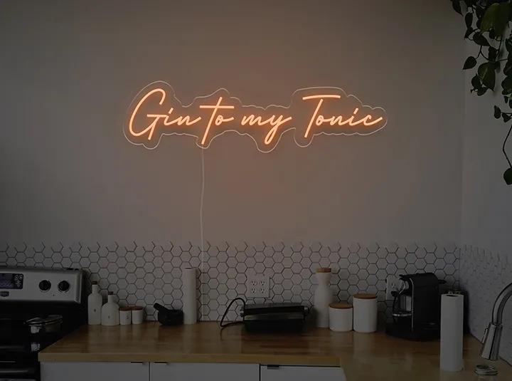 Gin to my tonic - Insegne al neon a LED