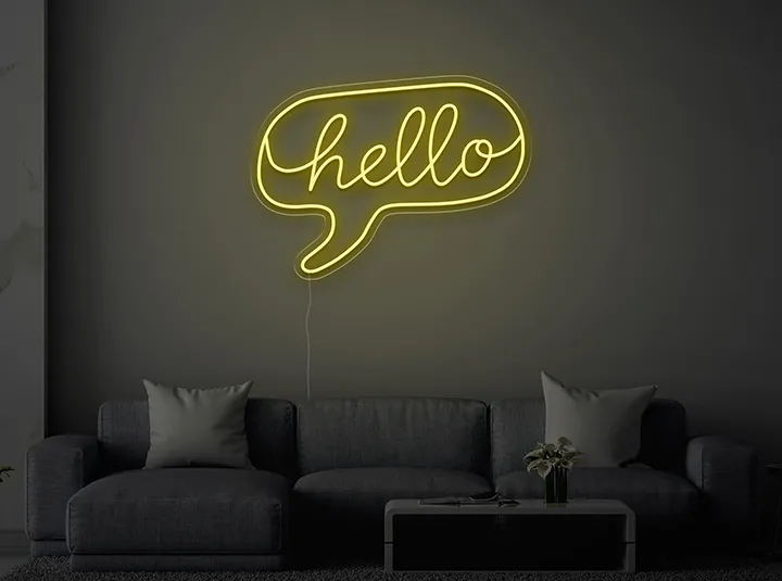 Hello - Neon LED Schild