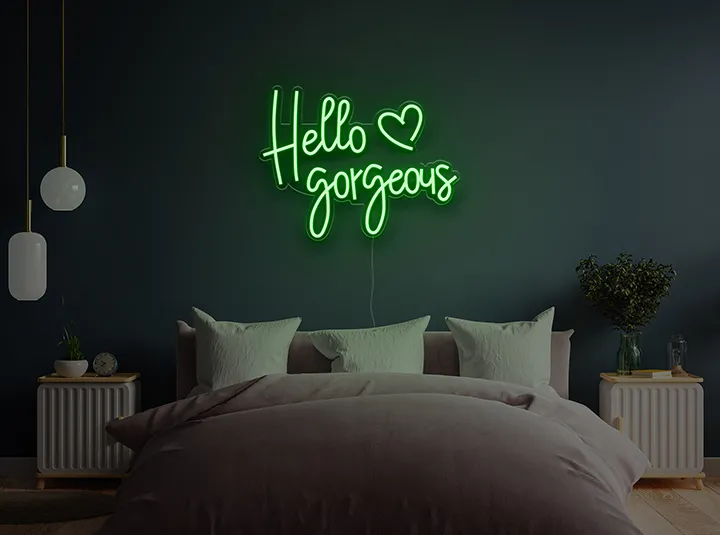 Hello Gorgeous - Semn Luminos LED Neon