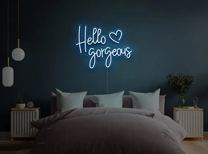 Hello Gorgeous - Semn Luminos LED Neon