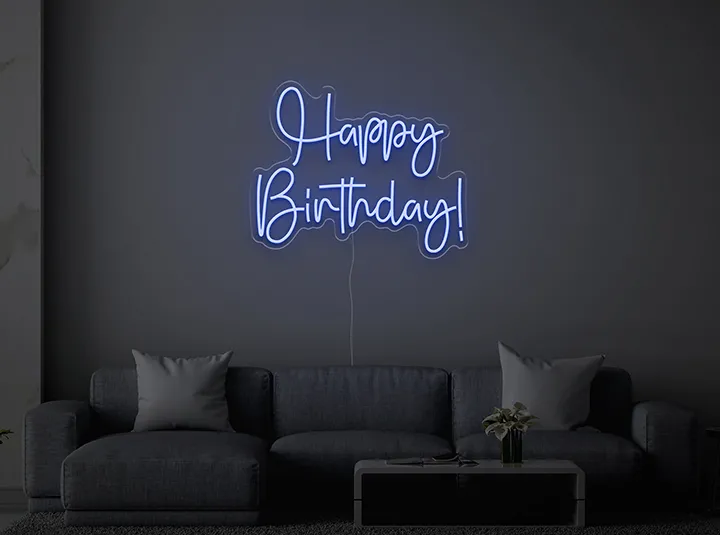 Happy birthday - Signe lumineux au neon LED