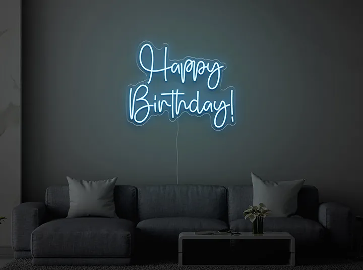 Happy birthday - Insegne al neon a LED