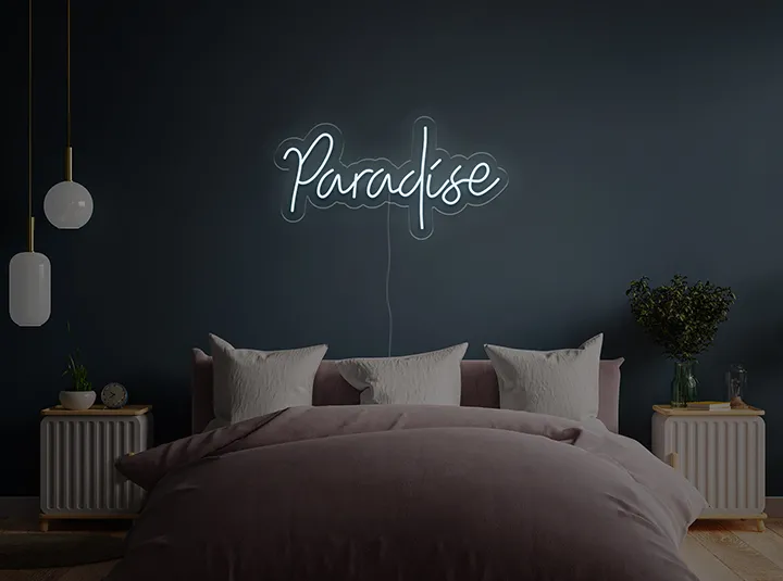 Paradise - Signe lumineux au néon LED