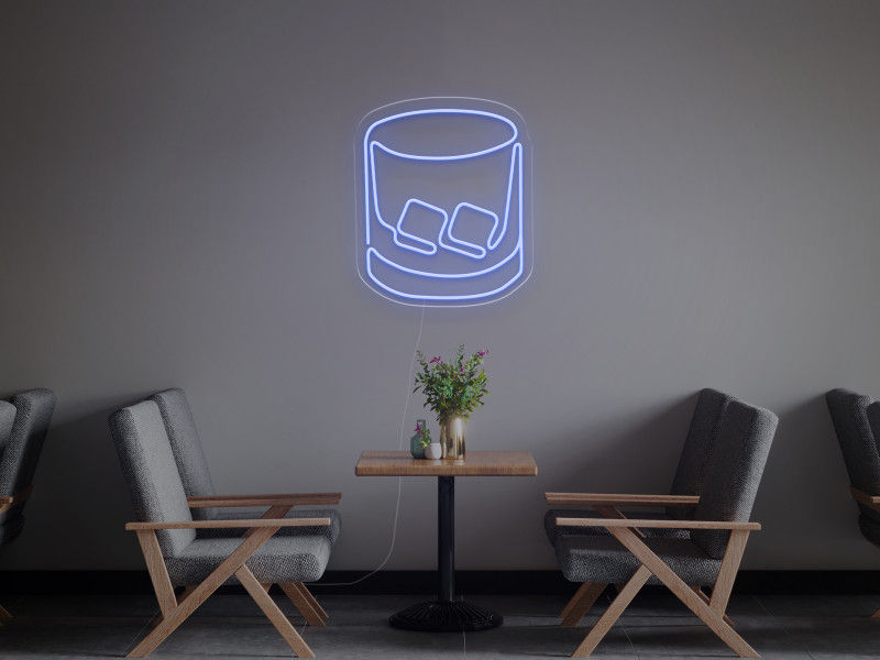 Glass with ice - LED Neon Sign