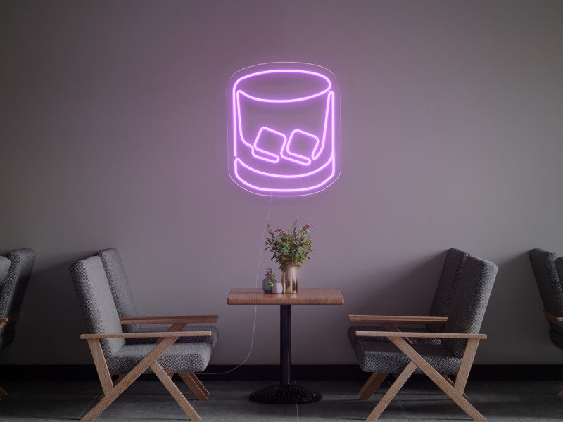 Glass with ice - LED Neon Sign