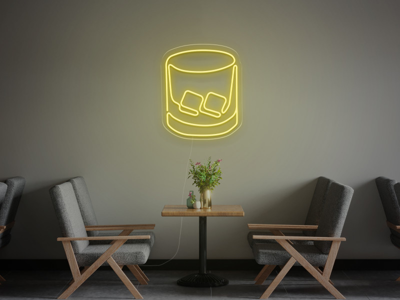 Glass with ice - LED Neon Sign