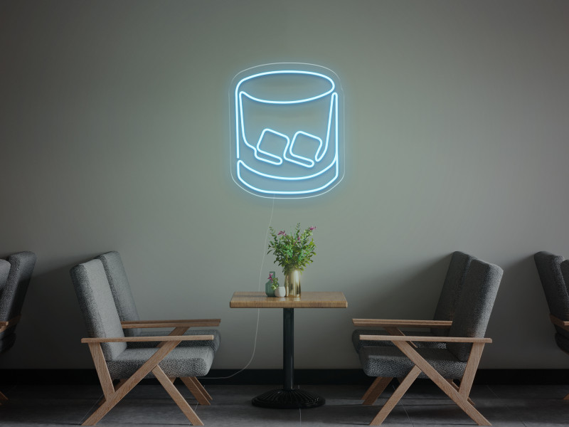 Glass with ice - LED Neon Sign