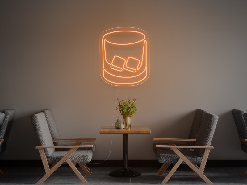 Glass with ice - LED Neon Sign