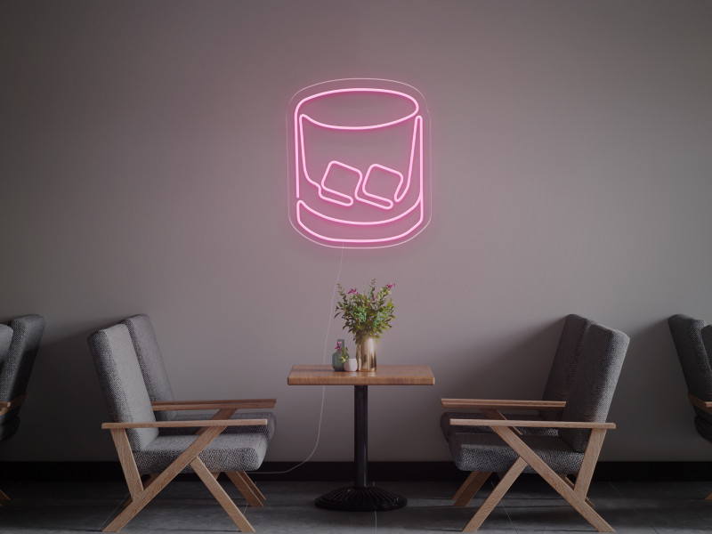 Glass with ice - LED Neon Sign