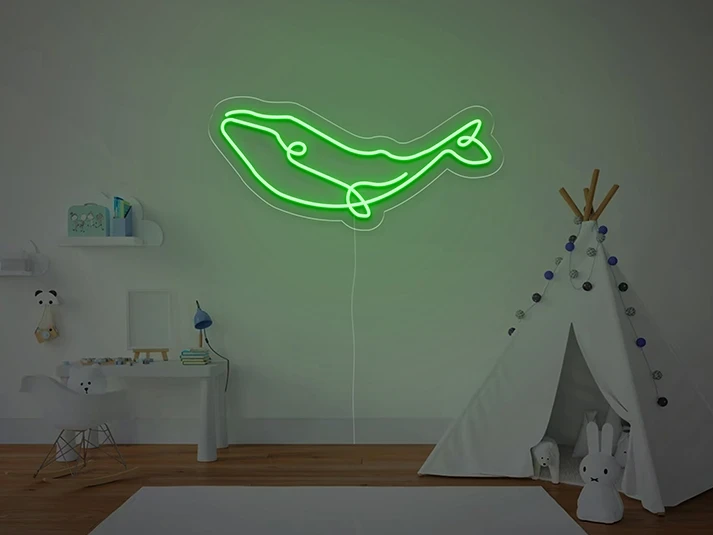 Walfisch - Neon LED Schild