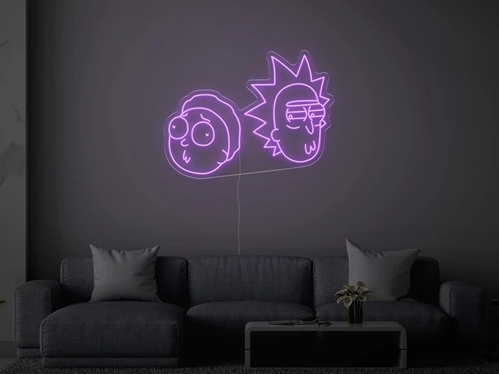 Rick & Morty - Semn Luminos LED Neon