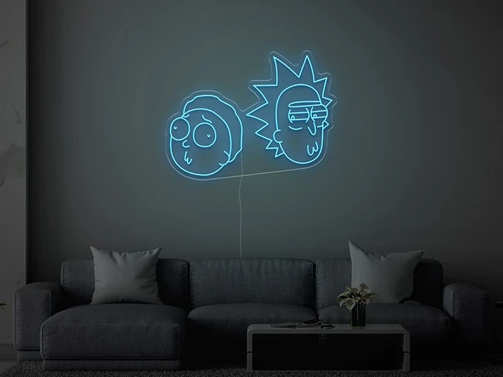 Rick & Morty - Signe lumineux au neon LED