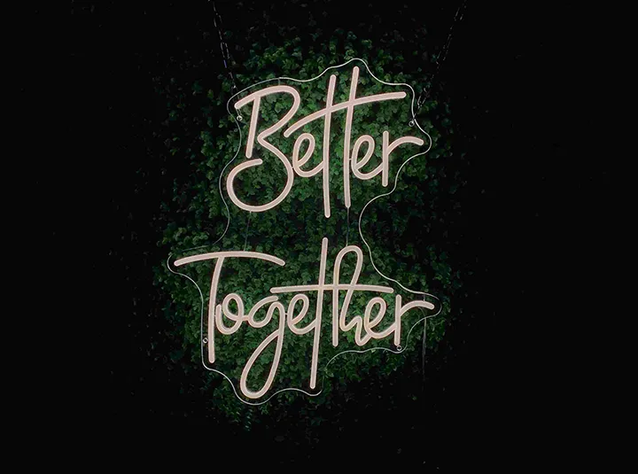 Better Together - Signe lumineux au neon LED
