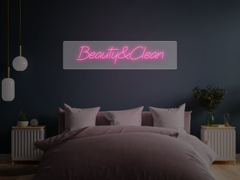 Beauty&Clean - Signe lumineux au néon LED