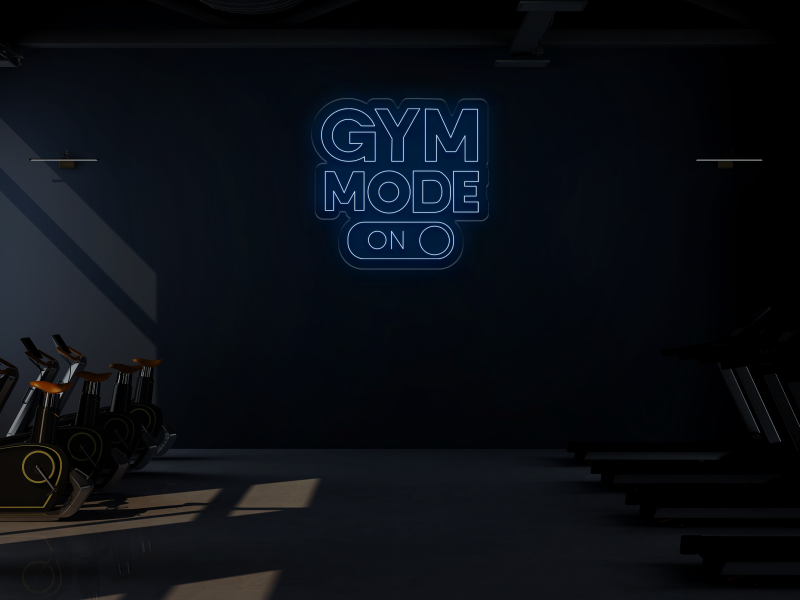 Gym Mode ON - Signe lumineux au neon LED