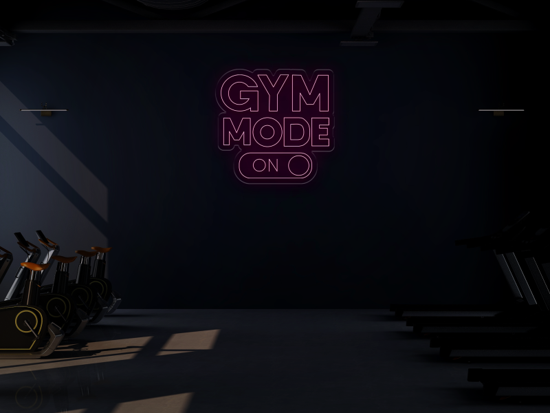 Gym Mode ON - Signe lumineux au neon LED