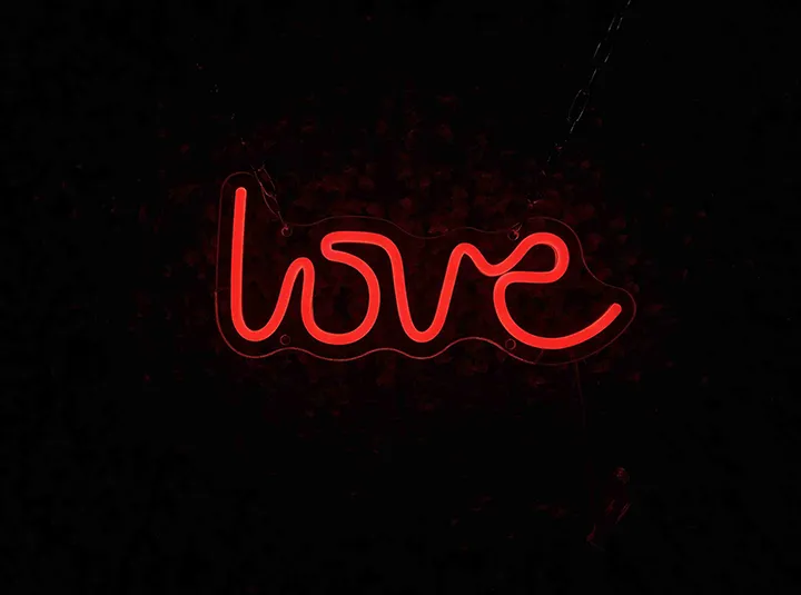 love - Neon LED Schild