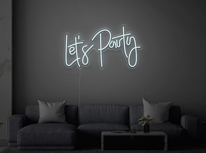 Let's Party - Semn Luminos LED Neon