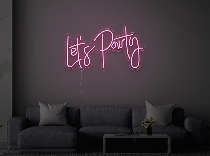 Let's Party - Semn Luminos LED Neon