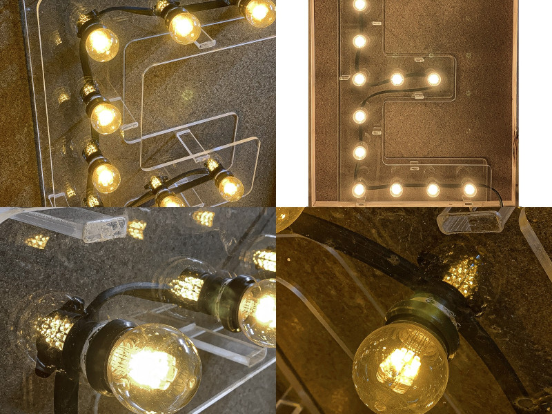 Litere Volumetrice Luminoase din Plexiglass 50 CM