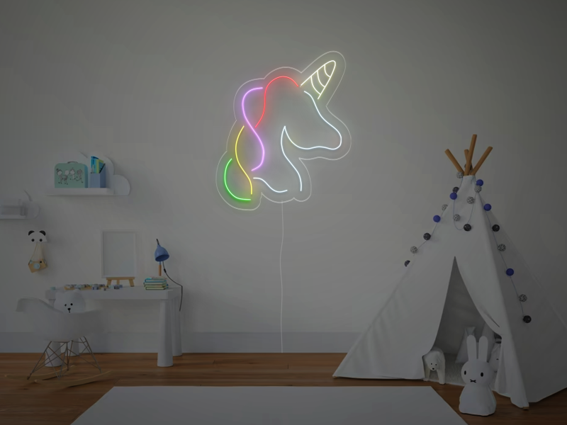 Unicorn Multicolor - Semn Luminos LED Neon
