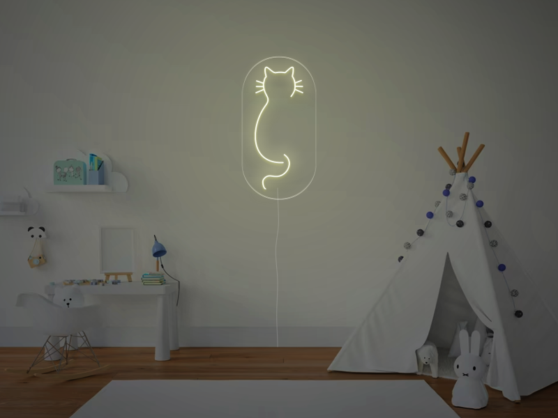 Pisica - Semn Luminos LED Neon