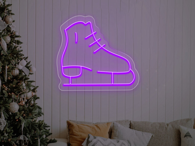 Schlittschuh - Neon LED Schild