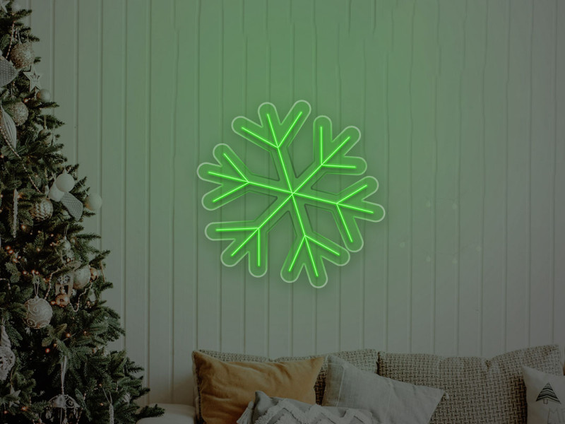 Schneeflocke - Neon LED Schild