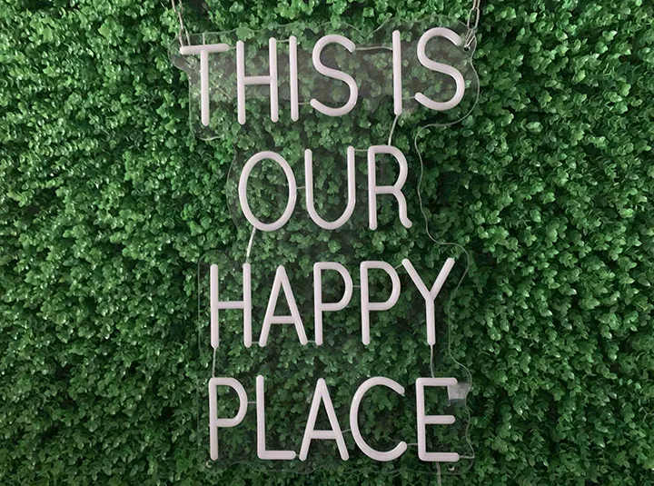 THIS IS OUR HAPPY PLACE - Semn Luminos LED Neon