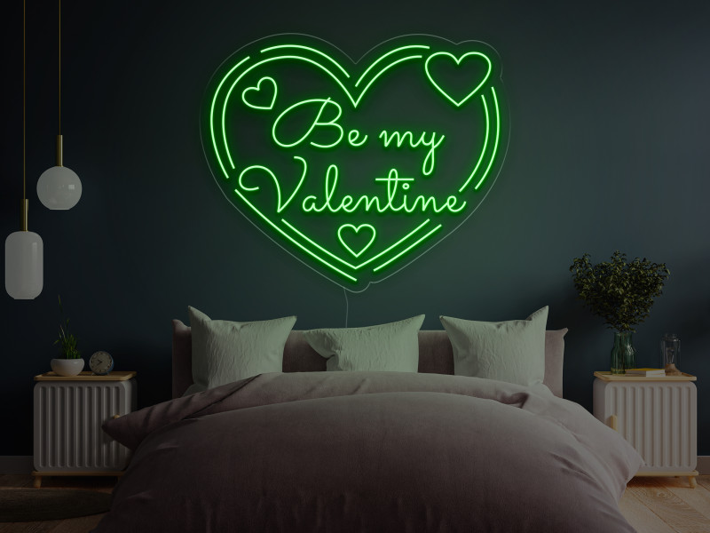 Be My Valentine`s - Semn Luminos LED Neon