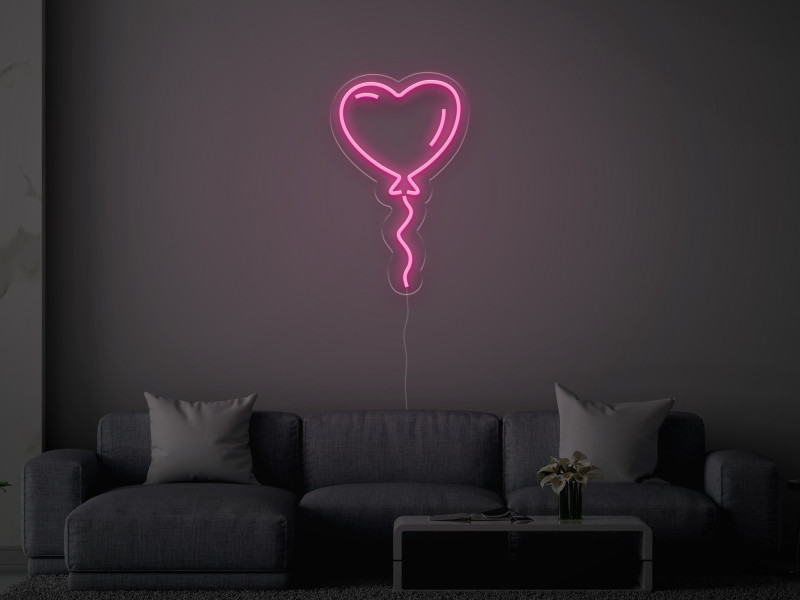 Palloncino a forma di cuore - Insegne al neon a LED