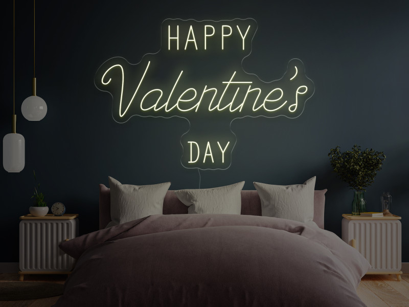 Happy Valentine`s Day - LED Neon Sign