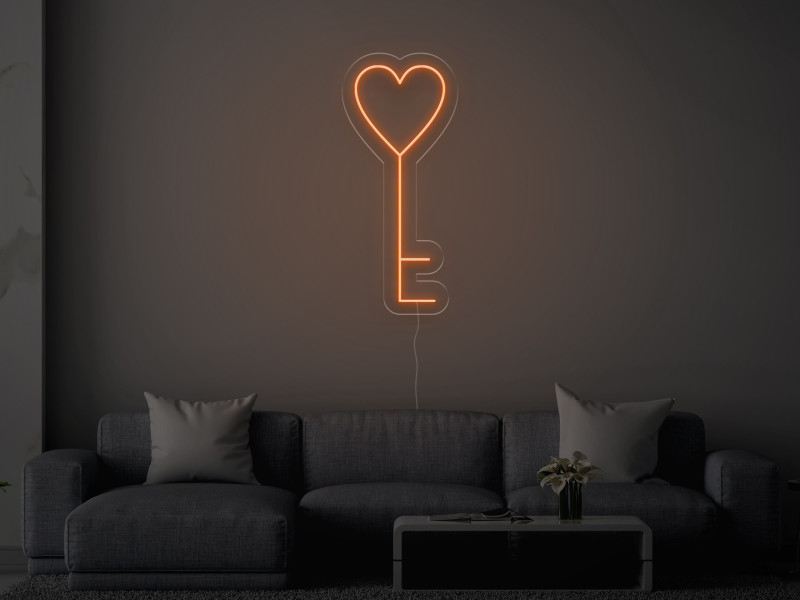Chiave del cuore - Insegne al neon a LED