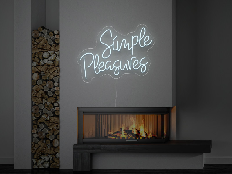 Simple Pleasures - LED Neon Sign