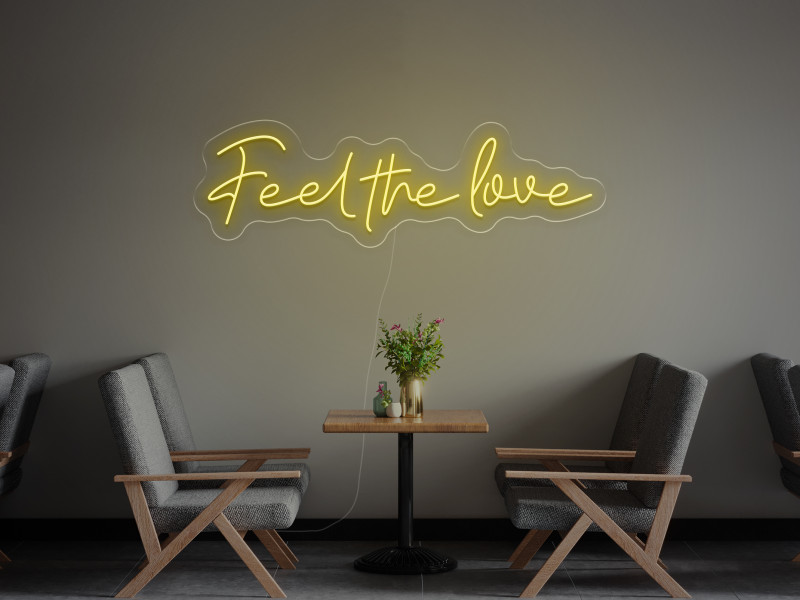Feel The Love - Signe lumineux au neon LED