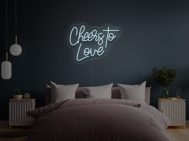 Cheers To Love - Semn Luminos LED Neon