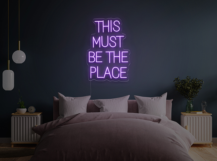 THIS MUST BE THE PLACE - Insegna Neon LED 