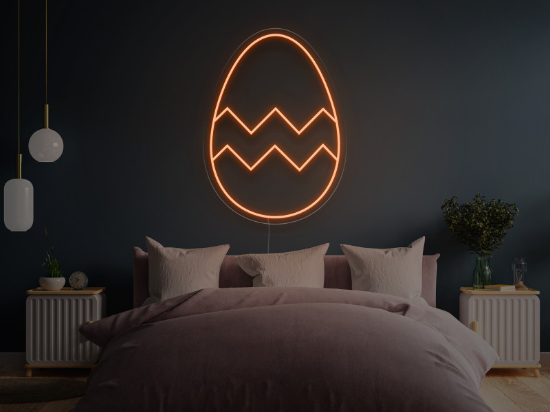 Egg - Semn Luminos LED Neon cu Telecomanda