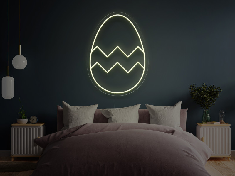 Egg - Semn Luminos LED Neon cu Telecomanda