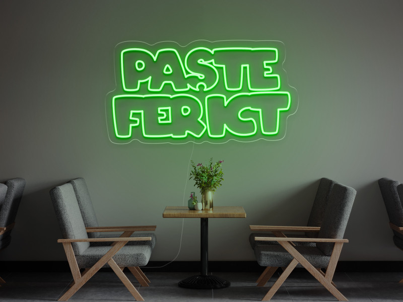 Paste Fericit - Semn luminos neon LED
